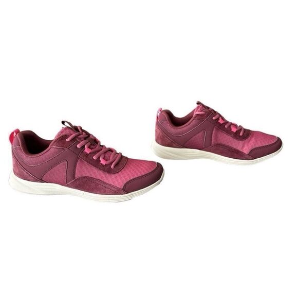 Vionic Agile Chance Dark Fuschia Red Sneakers Sleek Minimalist Women’s Size 8 - Picture 3 of 8